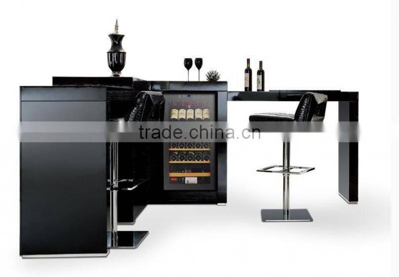 black modern smart wine bar for villa hotel