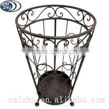 High quality beautiful metal power coated round umbrella holder
