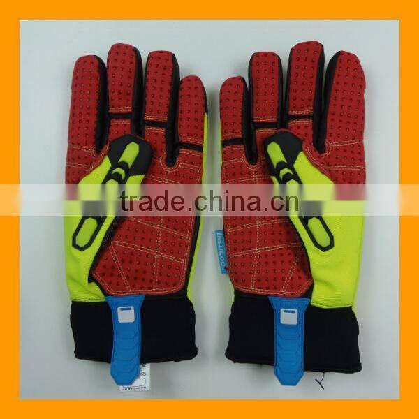Rigger Style Anti Vibration Oil Resistant Safety Gloves