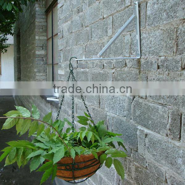hanging coconut fiber flower basket with wall hook