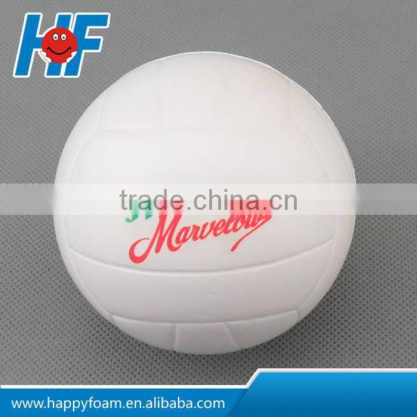 63MM or customized size PU foam volleyball anti stress squeeze juggling balls
