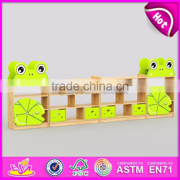 Customized early education center wooden children toy storage furniture W08C202