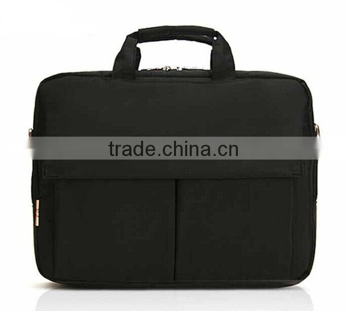 Black lager capacity 15'' laptop computer bag for teens