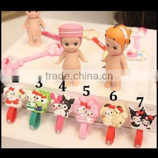 Foldable Silicon Earphone Cable Headphone Wire Ties Cord Holder Organizer,custom plastic cable holder clip manfuacturer