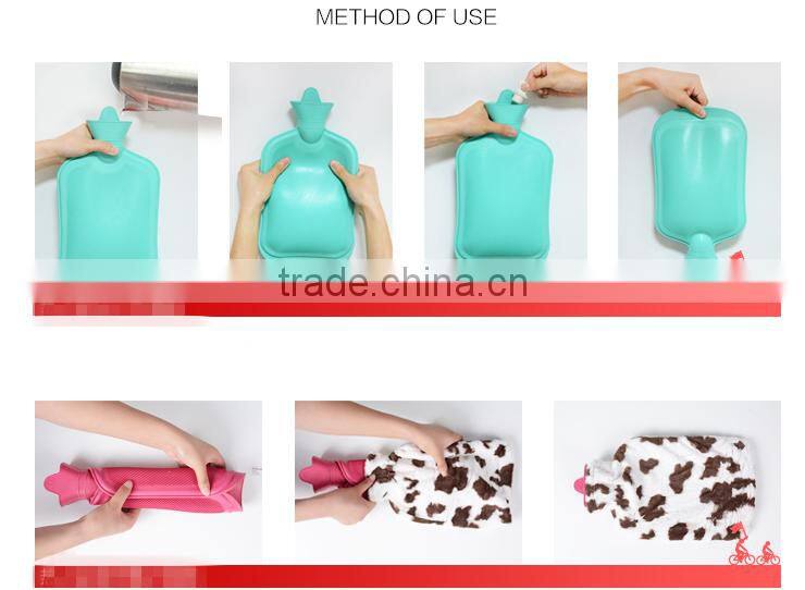 1000ml BS rubber green hot water bottle