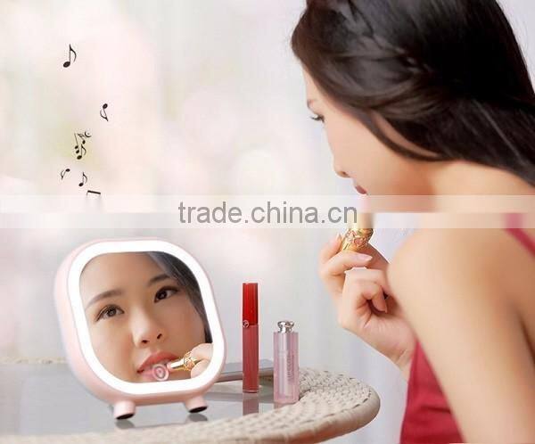 Lighted Makeup Vanity Mirror with Bluetooth Audio Speaker