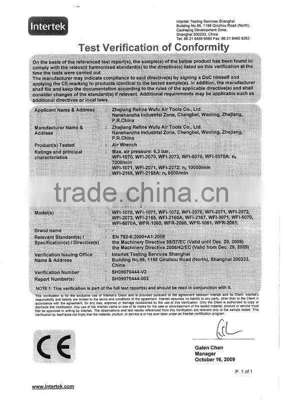 1/2" Impact Wrench twin hammer air tools pneumatic tool