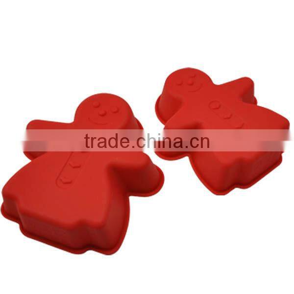 snowman design silicone cupcake pans