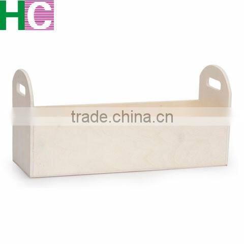 Unfinished Wood Planter Box: 12 inch Long Wooden Tray