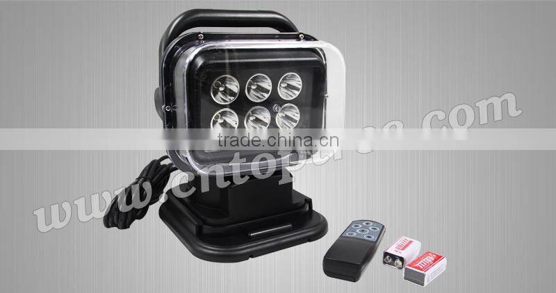 Waterproof ip68 Powerful 30W12V 24V LED Marine Military Portable Remote led search light