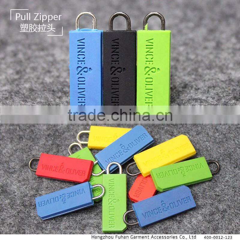 Wholesale High Quality Eco-Friendly Garment Plastic Zipper Puller