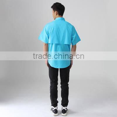 2017 mens shirt cotton custom fishing shirts custom-made