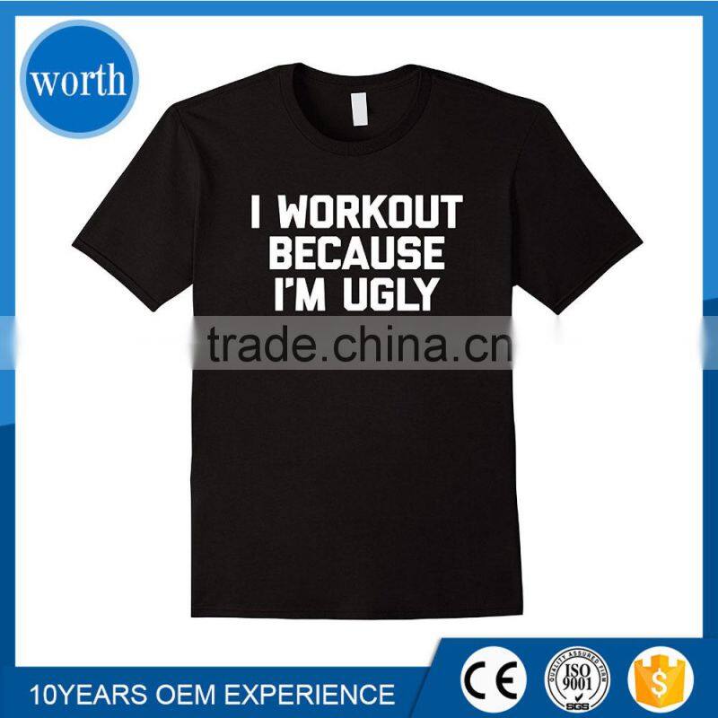 T Shirt Gym with Funny Saying Print