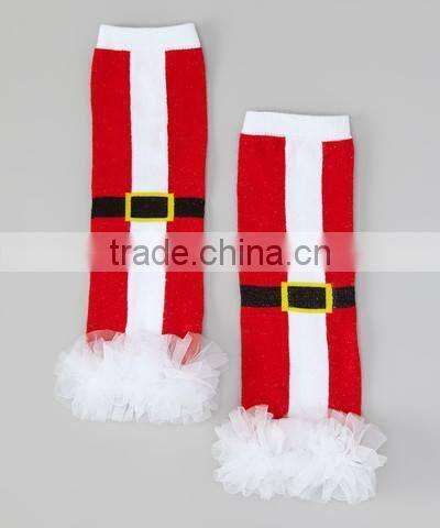 Baby christmas ruffled cuff leg warmers, baby leg warmers for christmas
