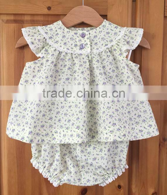 Top design wholesale floral baby clothing manufacturers overseas of organic baby clothes set