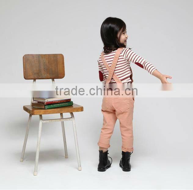 100%cotton children suspender trousers 2-12 years latest designs