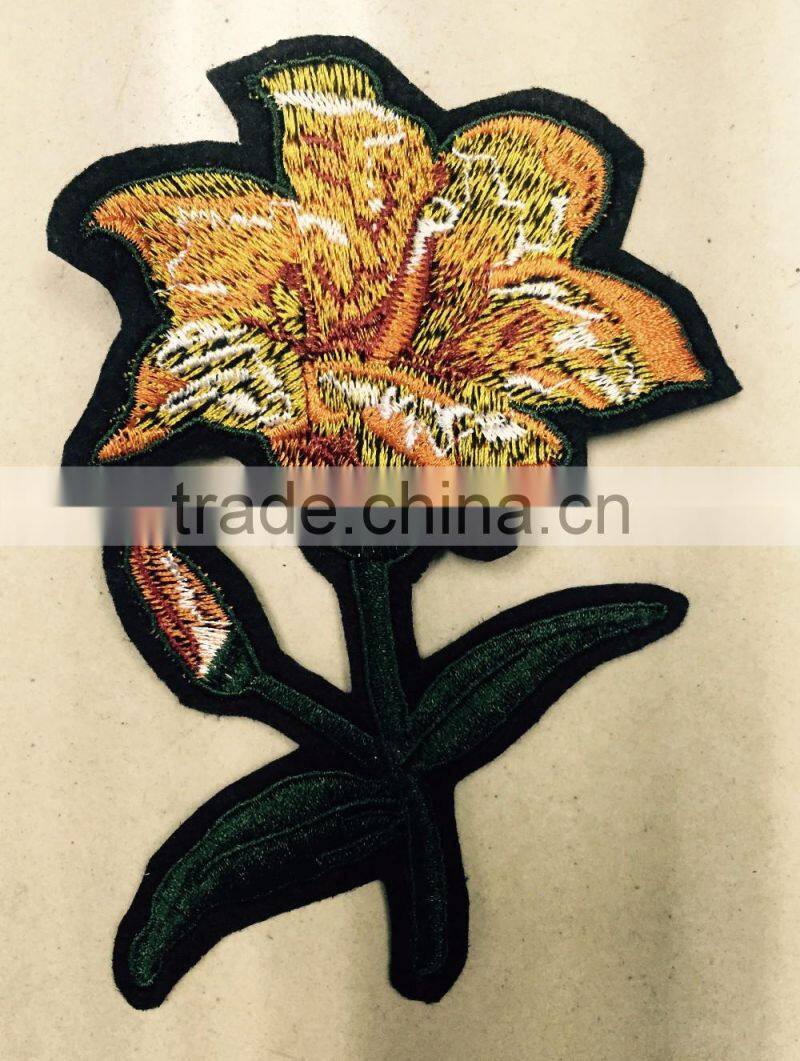 manufacturer machine make embroidery flower applique for sweater