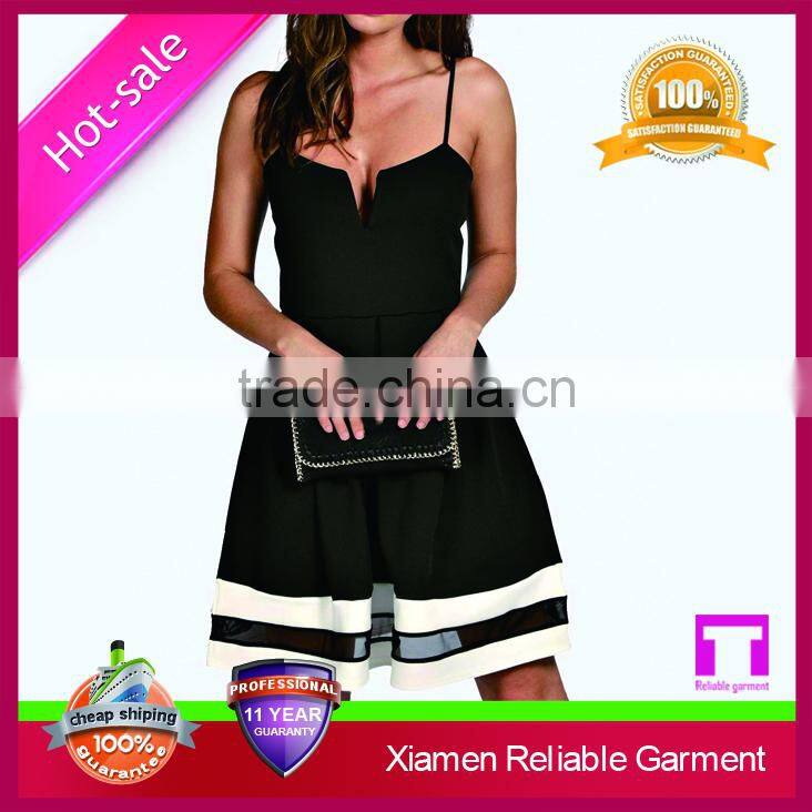 2015 Stylish new arrival good selling latest dress designs for ladies made in china