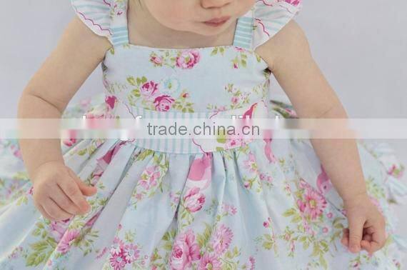 Little Girls Spring Flower Dress Kids Easter Cute Dress