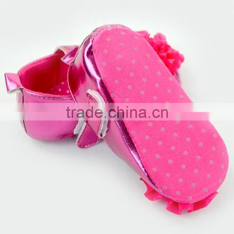 Big Flower Decorative Stylish Newborn Girls Crib Shoes Baby Girl Shoes Toddlers Soft Shoes
