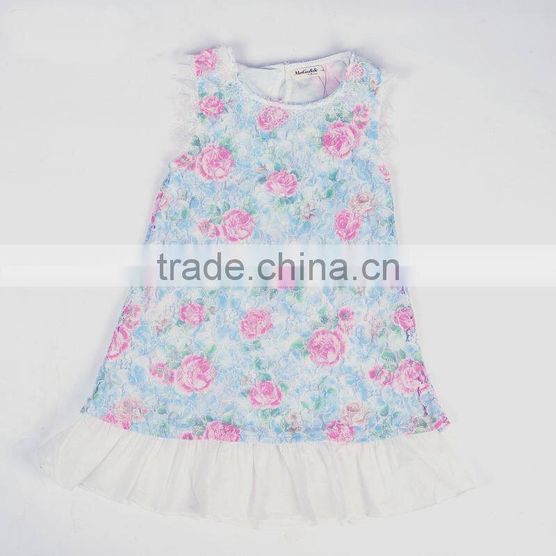 Z&M baby dress children new design dress house dress