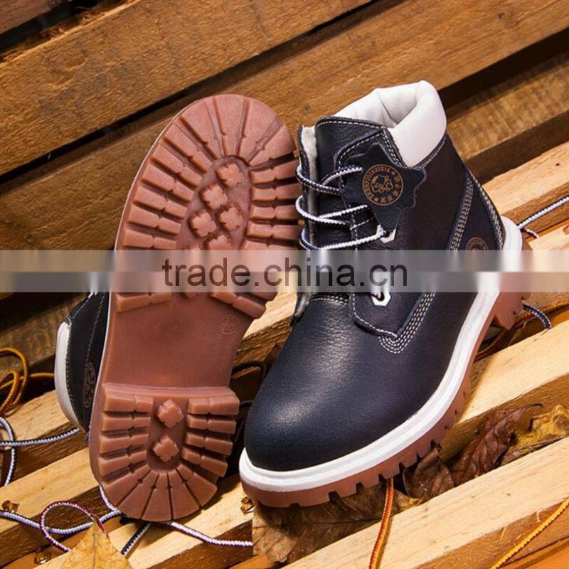 Size 23-42 2016 New Kids Boots Girls Child Winter Lace Up Shoes