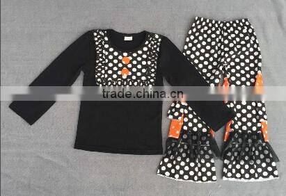 wholesale kids girl clothing fall cotton outfits leggings pants boutique Hallowmas girl clothing sets