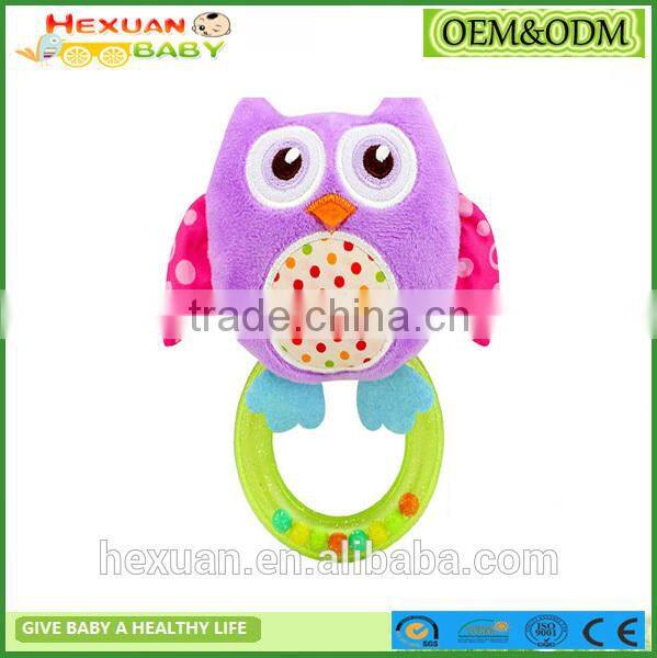 New High Quality Baby Wrist Rattle Toy Plush Hand Bell Ring For Infant