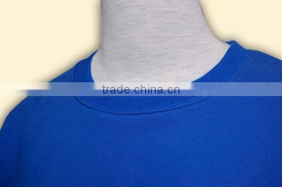 Great workmanship blue thick fleece pullover crewneck sweatshirt