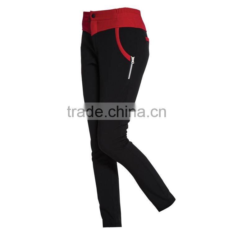 New pants designs waterproof hiking softshell ladies capri trousers