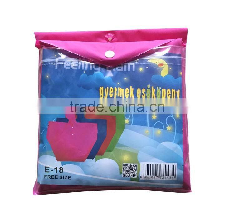 Children's rain wear clothing disposable rain poncho rain coat