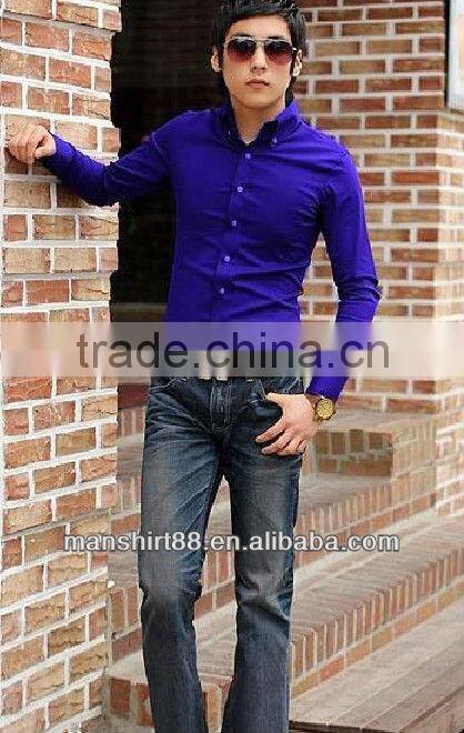 High quality Slim fit 100%Cotton Casual shirt for men with wendsor collar