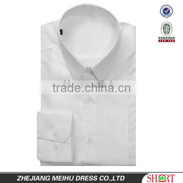 2016 men's slim fit long sleeve white wedding dress tuxedo shirt