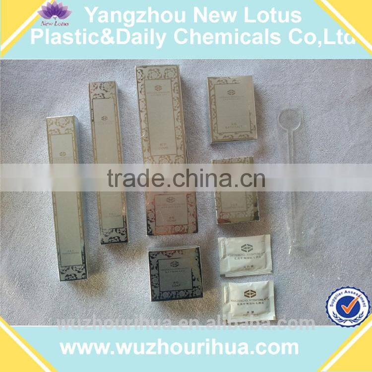 hotel amenity hotel sets soap soa cosmetics golden/silver paper box