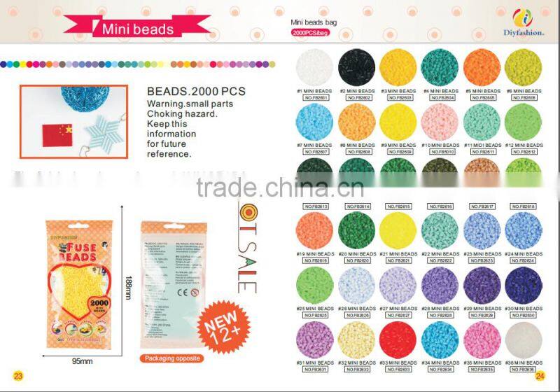 Diyfashion mini hama perler beads 2.6mm fuse beads educational diy toy