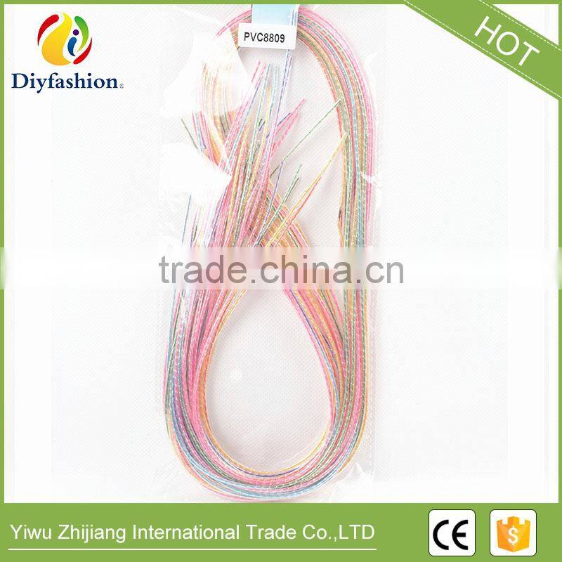 PVC8802 DIY Knit Plastic PVC Strings DIY Knit Plastic PVC Strings Scoubidous for Kids