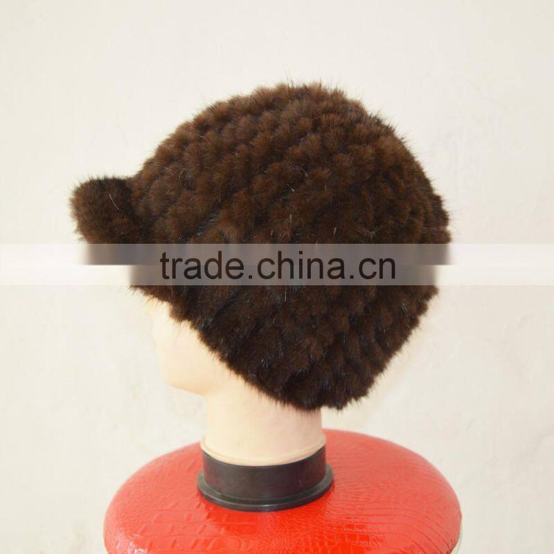 SJ925-02 America Fashion Week Mink Fur Lovely Woman Hat