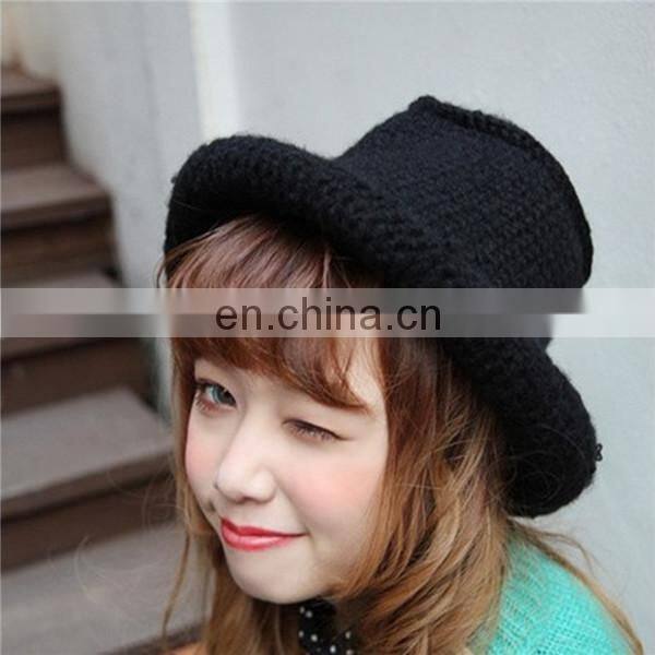Winter Lady Flip Brim Knit Bucket Hat