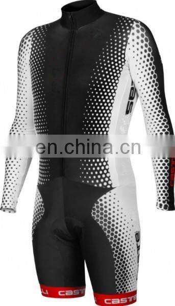 2017 Stylish oem men's long sleeve triathlon wear