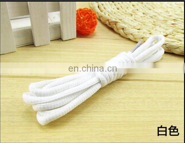 Strong fashinable 5mm polyester round shoelace