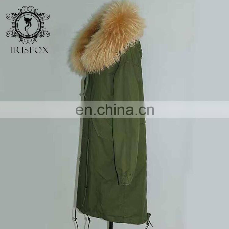 women jackets warm fox fur collar hooded long italian fox fur lined coats