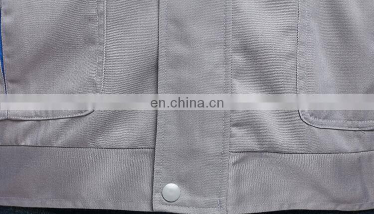 Customized Spring/Autumn Cotton Lapel Work Clothing Labor Uniform with Full Sleeve for Man