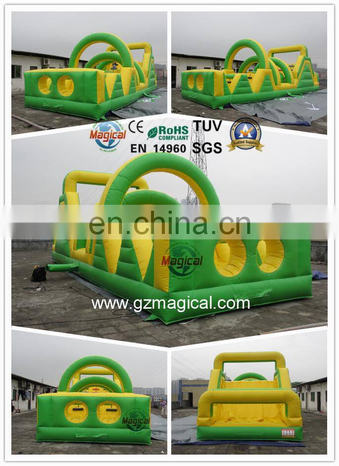 high quality kids outdoor inflatable obstacle course equipment