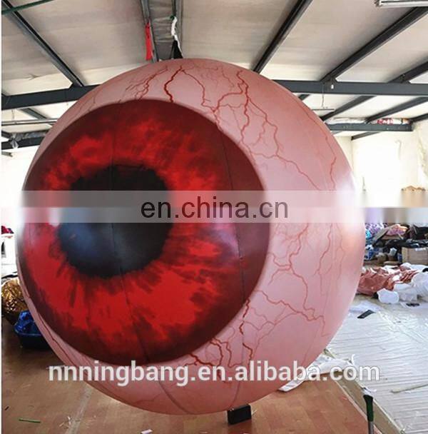 Terrifying bloodshot giant inflatable eyeball special event party hanging decoration inflatable eyeball costume