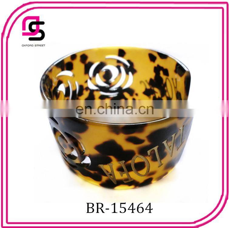 fashion summer tortoise bracelet with carved plastic tortoise jewelry