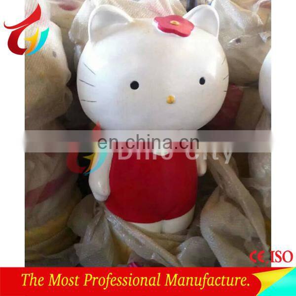 Factory wholesale price fiberglass Hellokitty statue