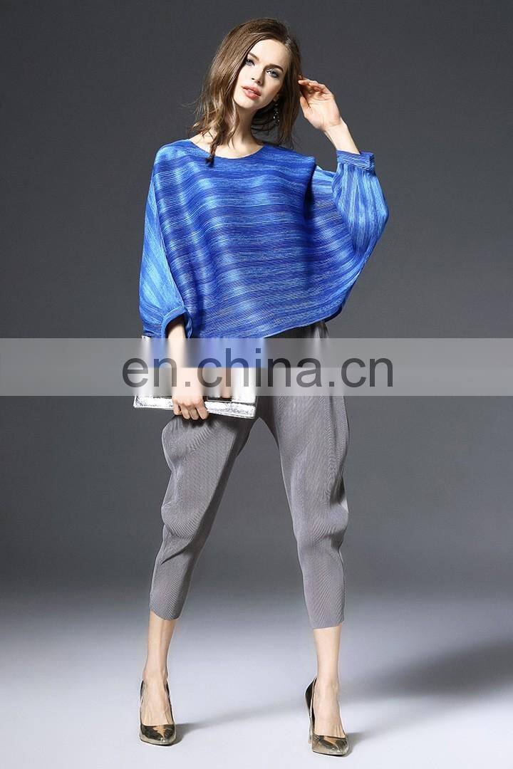 Pleats clothes wholesale clothing women top pleats blouse
