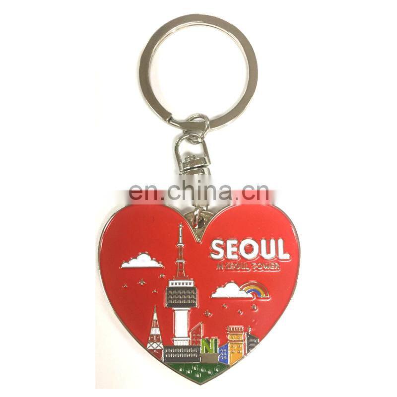 Wholesale Custom Bulk Newest Soft Enamel Heart Metal Classic Car Keychains