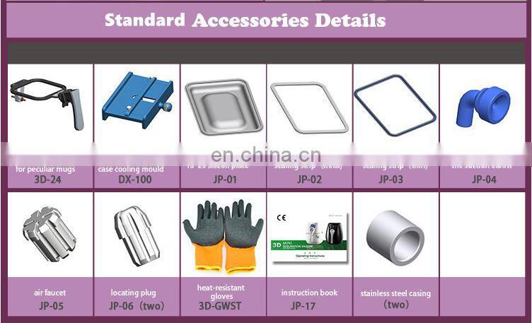 Digital Vacuum Heat Transfer 3D Sublimation Press Machine