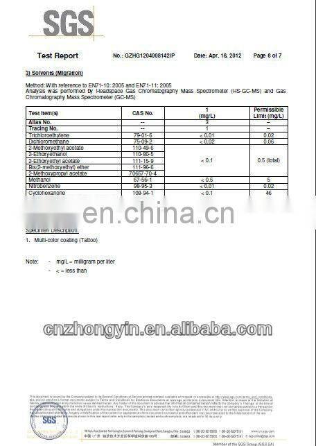 Newest temporary tattoo sticker for childrens (ZY3-1018)